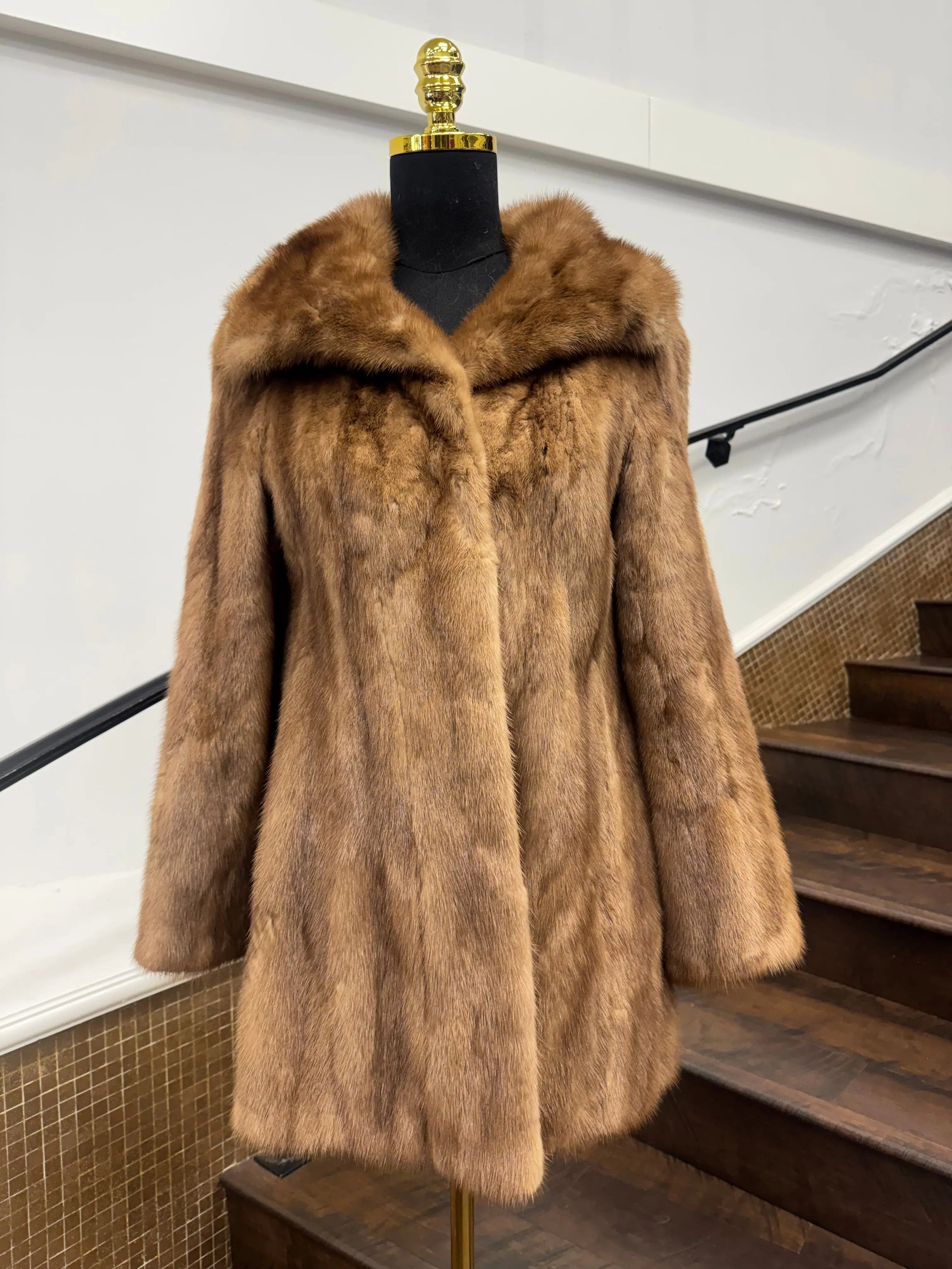 Vintage Pastel Mink Jacket