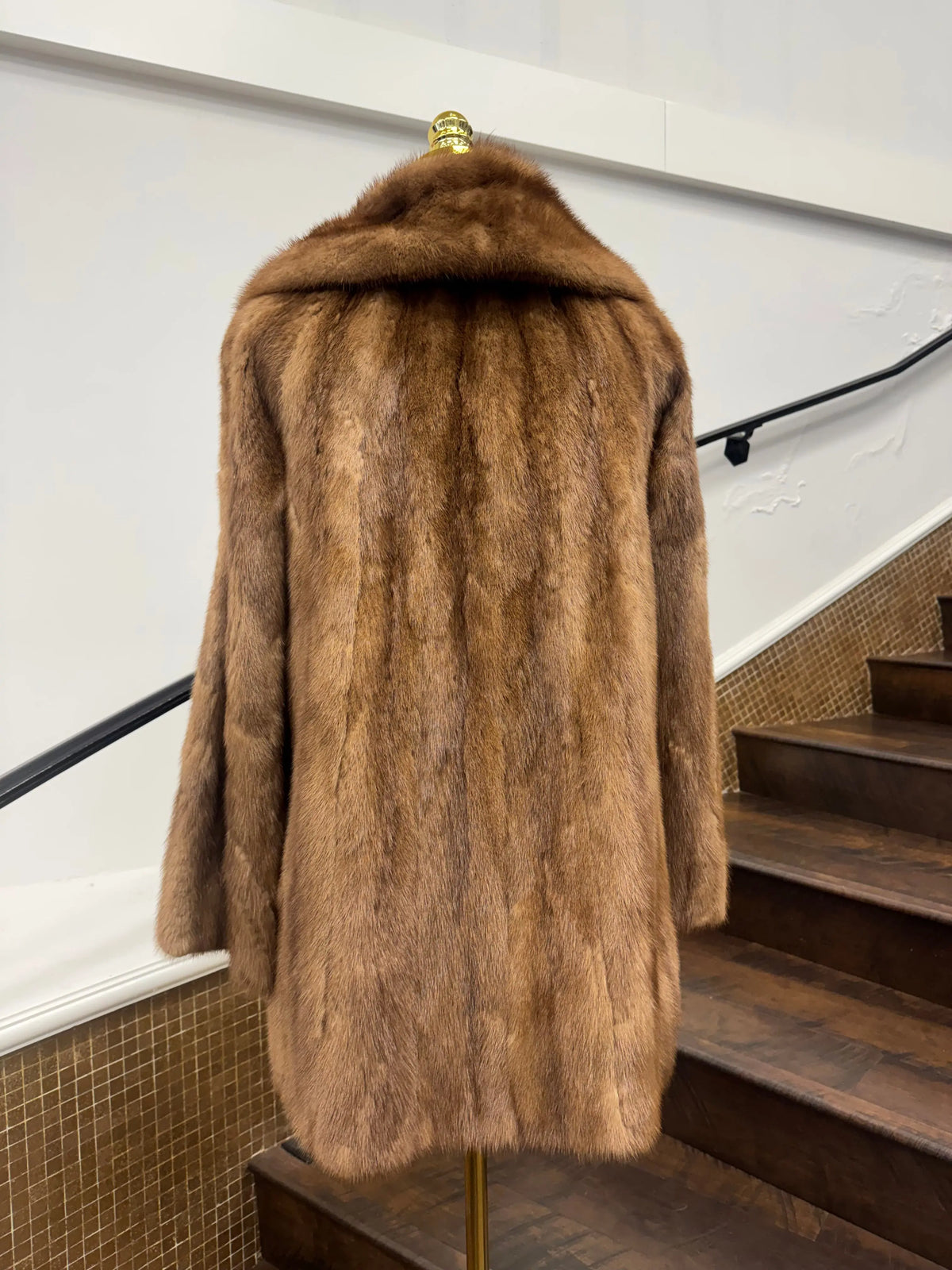 Vintage Pastel Mink Jacket