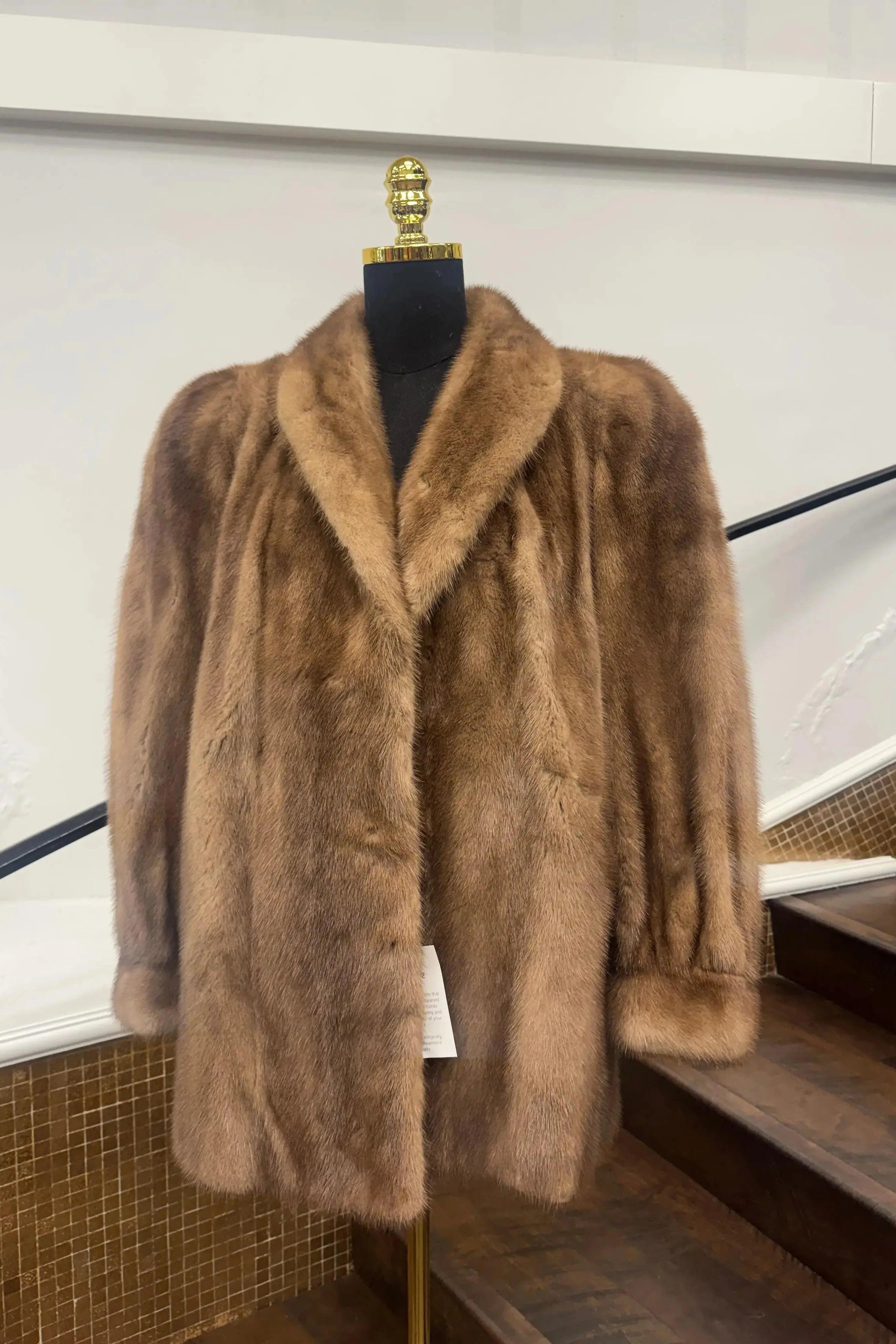 Vintage Pastel Mink Jacket