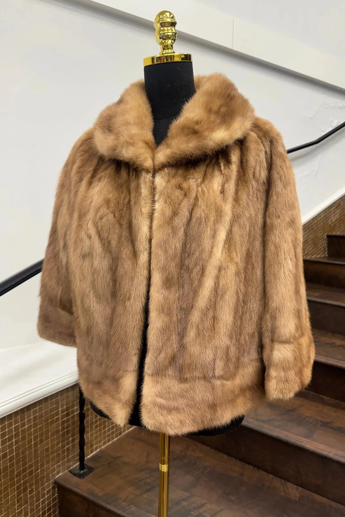Vintage Pastel Mink Jacket