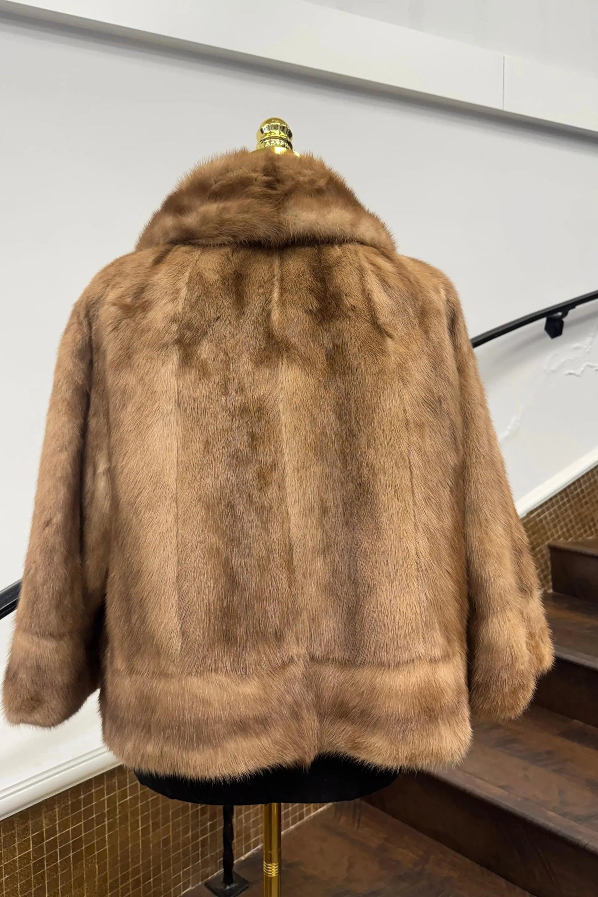 Vintage Pastel Mink Jacket