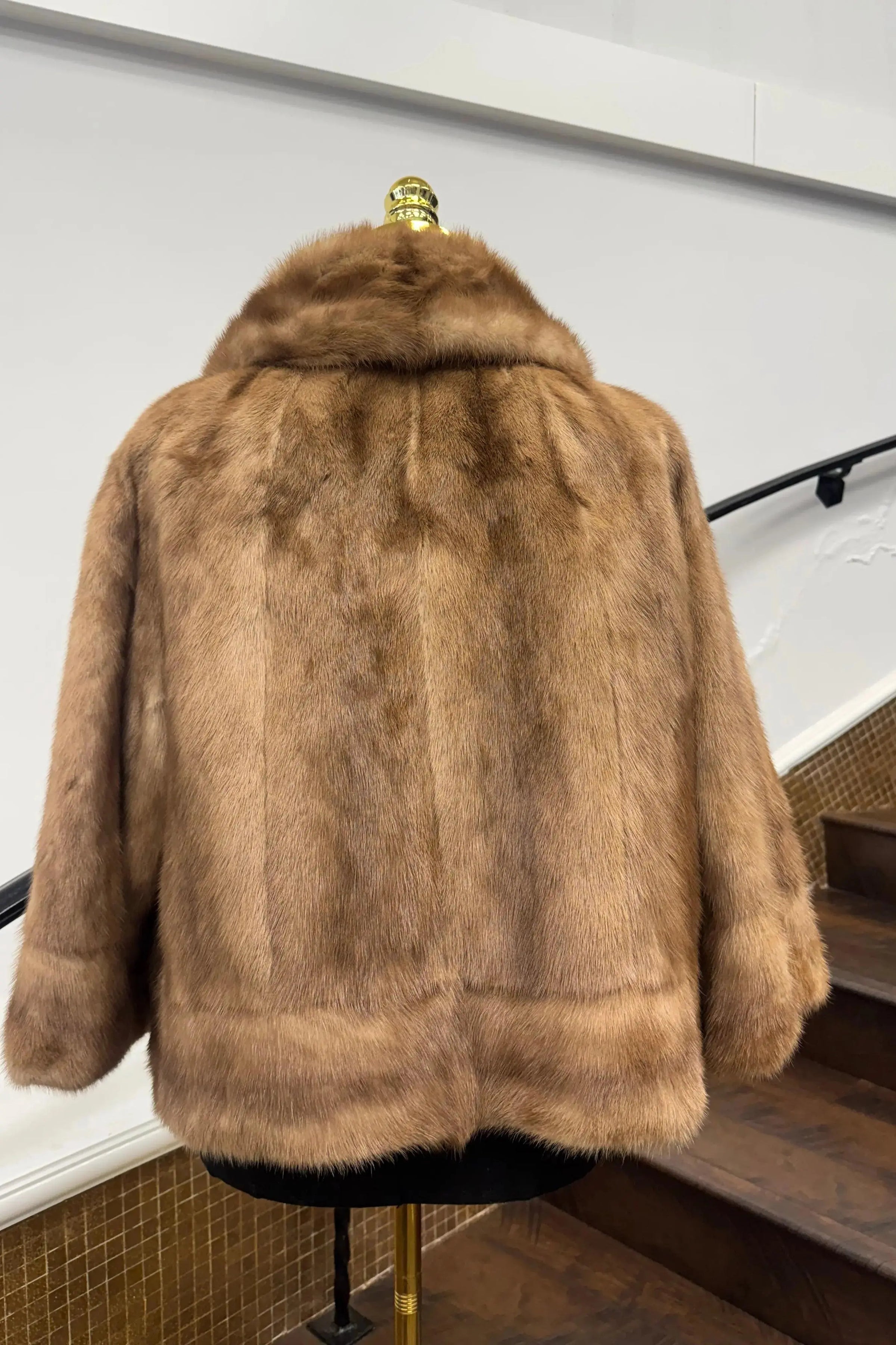 Vintage Pastel Mink Jacket