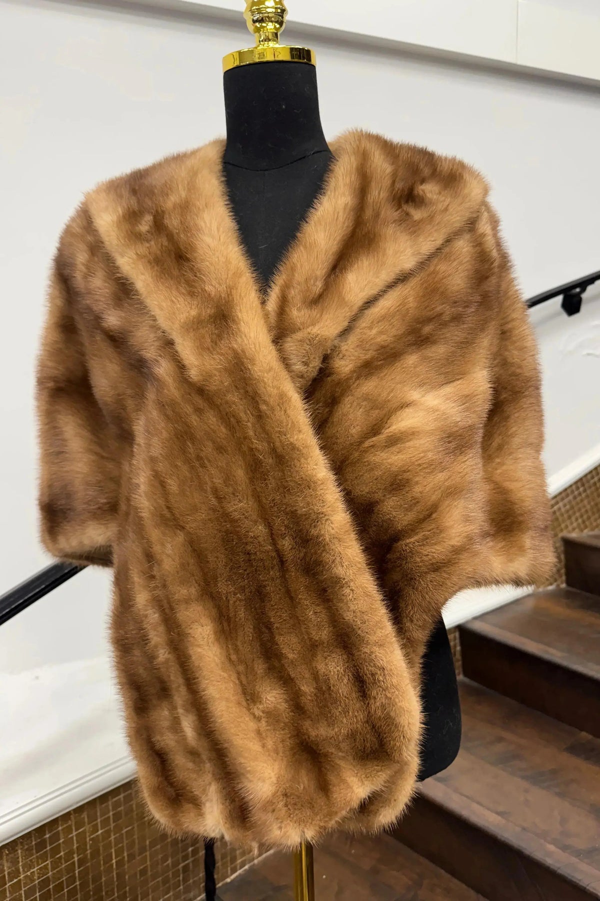 Vintage Pastel Mink Stole