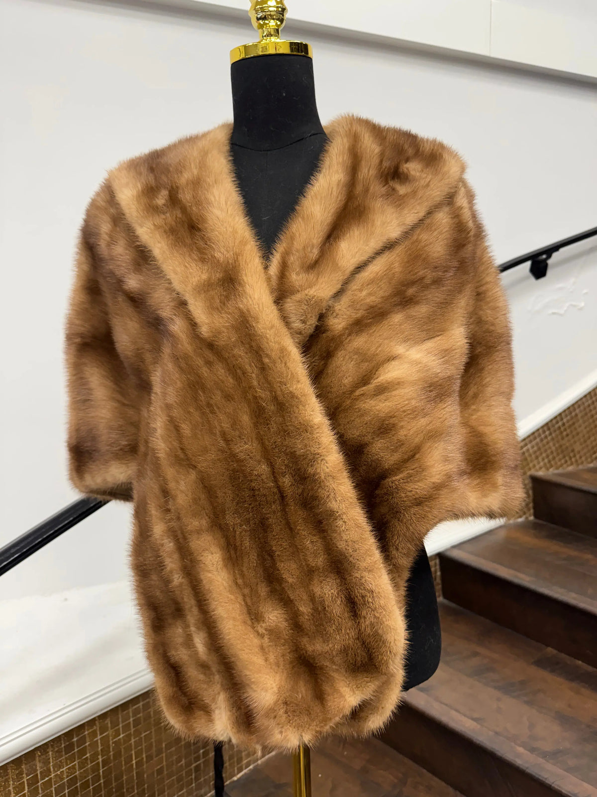 Vintage Pastel Mink Stole