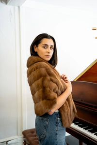 LaBelle Since 1919 Vintage Pastel Mink Stole