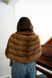 LaBelle Since 1919 Vintage Pastel Mink Stole