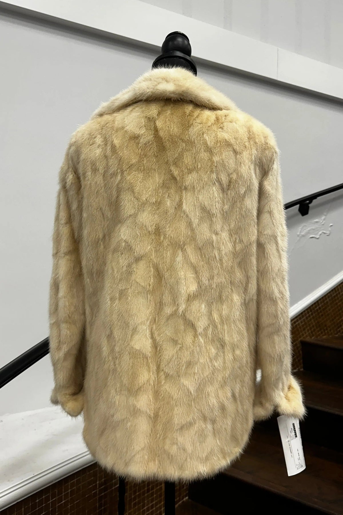 Vintage Pieced Creme Mink Jacket