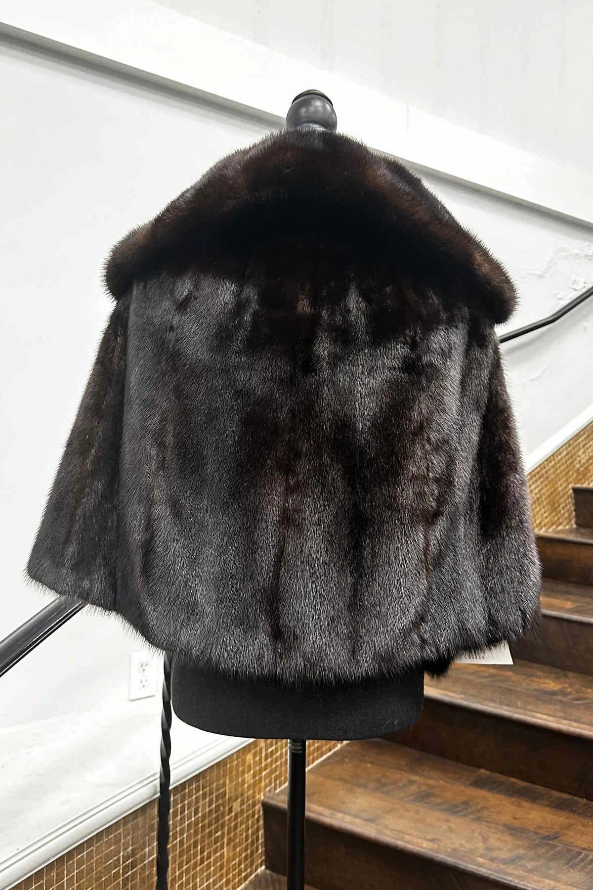 Vintage Ranch Mink Cape