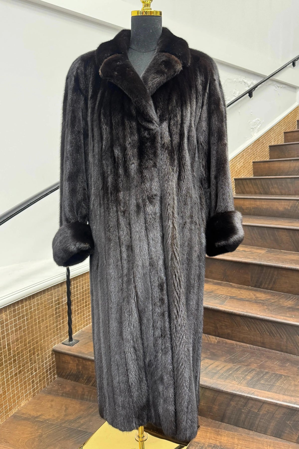 Vintage Ranch Mink Coat with Belt