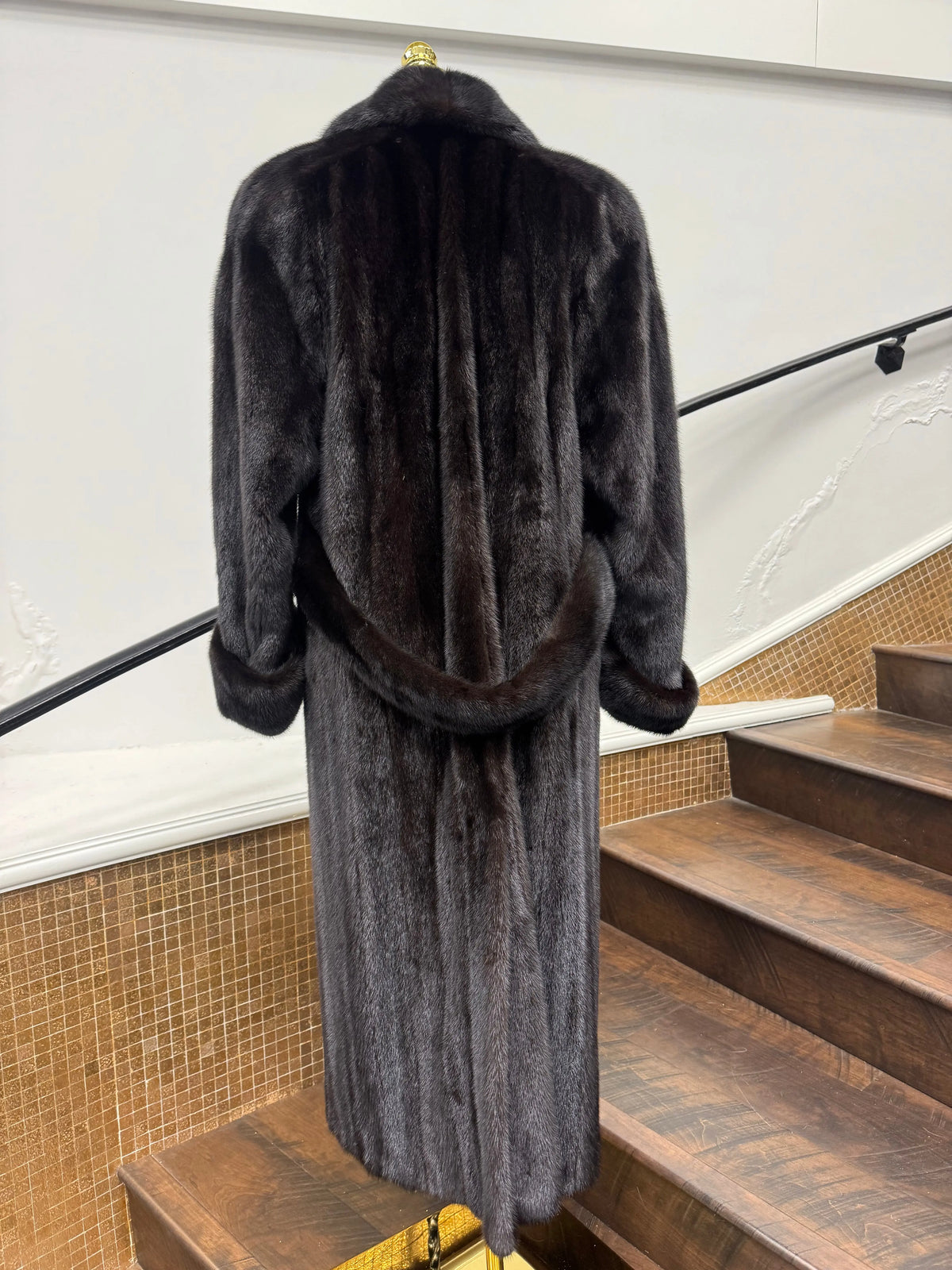 Vintage Ranch Mink Coat with Belt