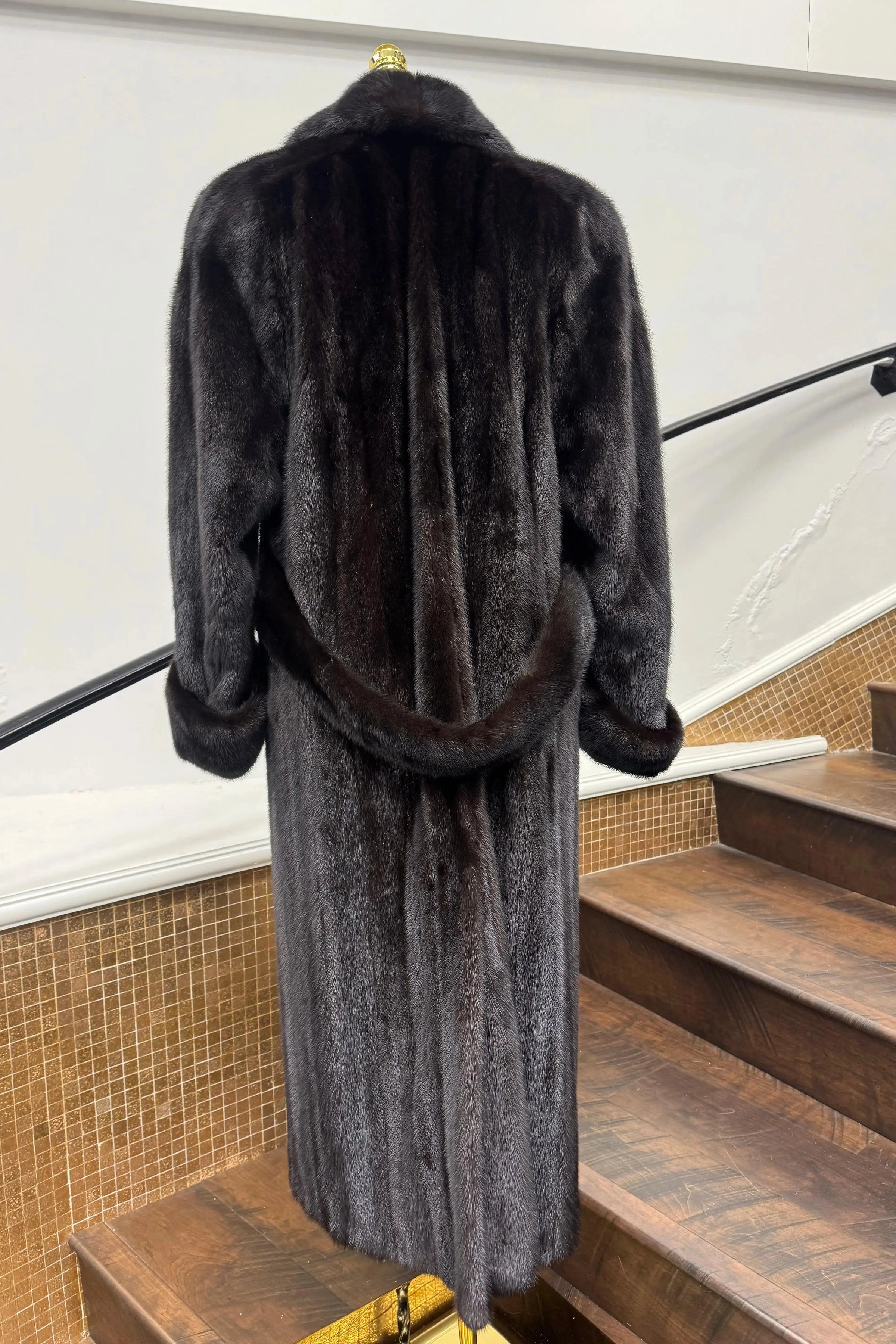 Vintage Ranch Mink Coat with Belt