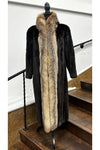 Vintage Ranch Mink Coat with Tuxedo Front