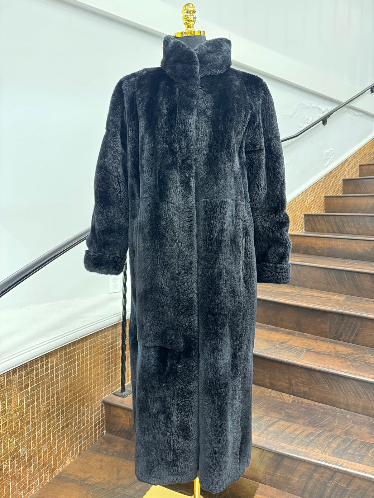 Vintage Reversible Sheared Nutria Coat