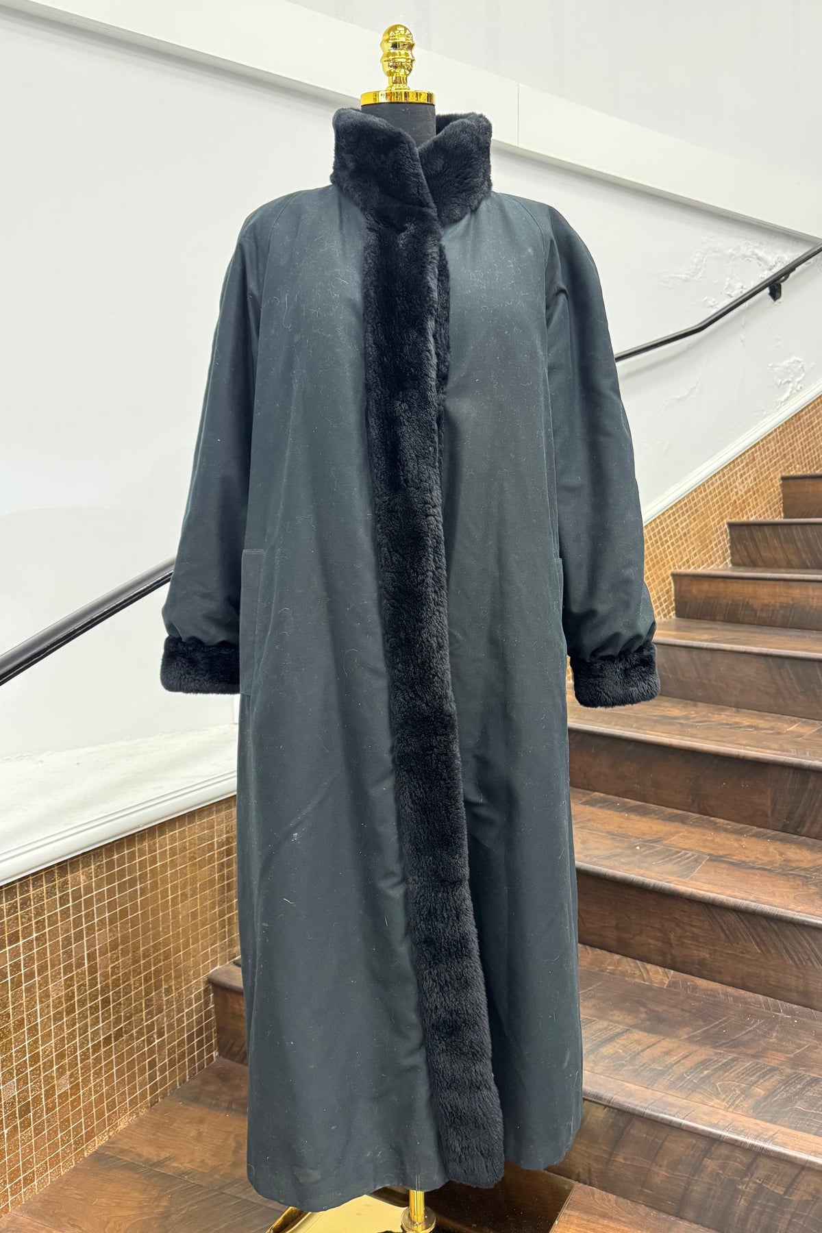 Vintage Reversible Sheared Nutria Coat