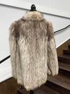Vintage Ribbed Blue Fox Jacket