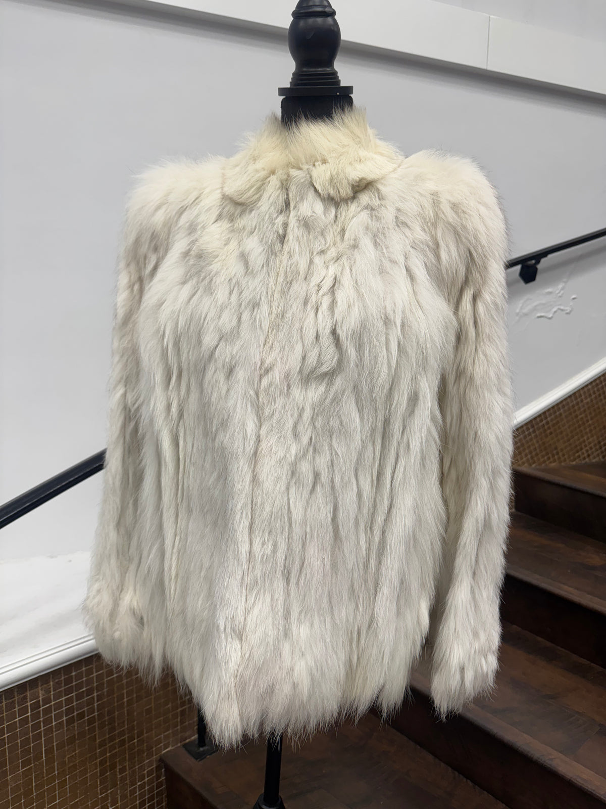 LaBelle Since 1919 Vintage Ribbed Blue Fox Jacket