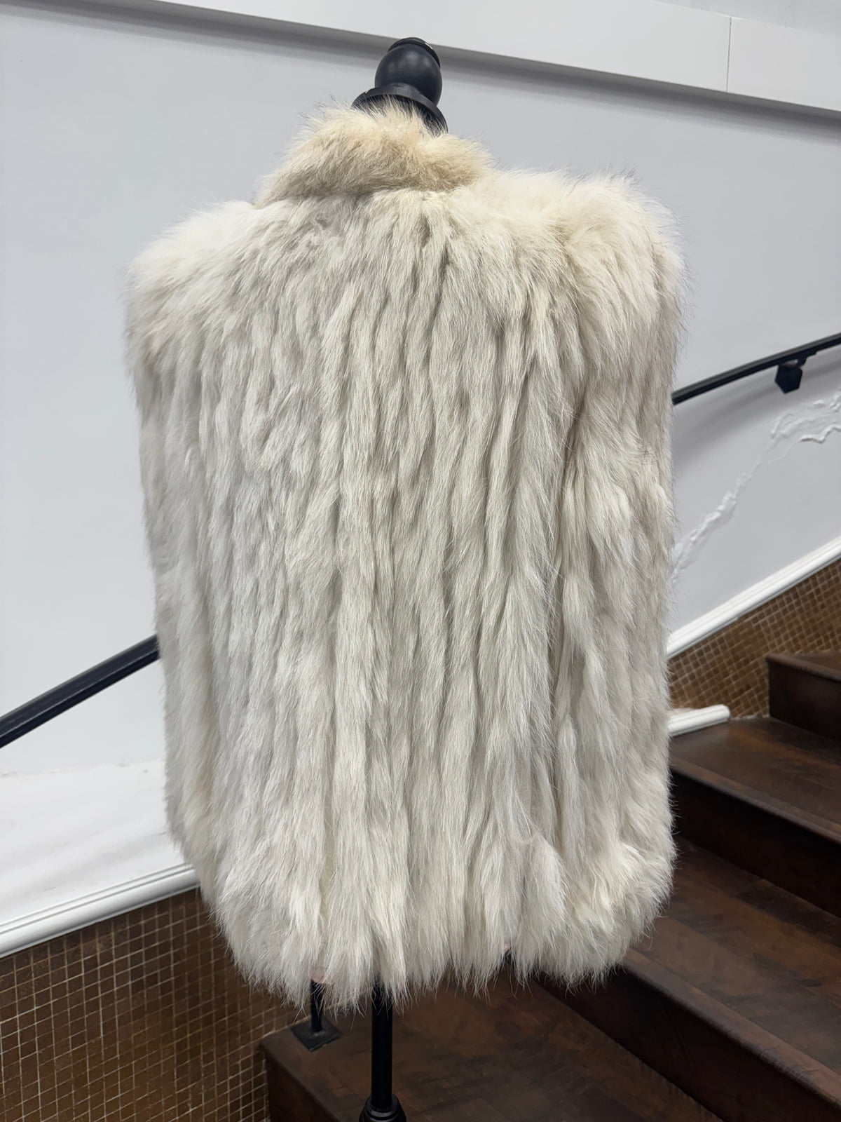 LaBelle Since 1919 Vintage Ribbed Blue Fox Jacket