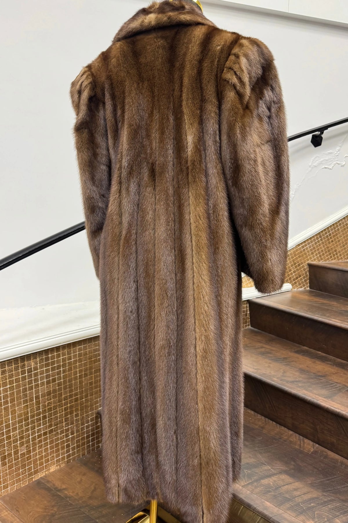 Vintage Ribbed Lunaraine Mink Coat