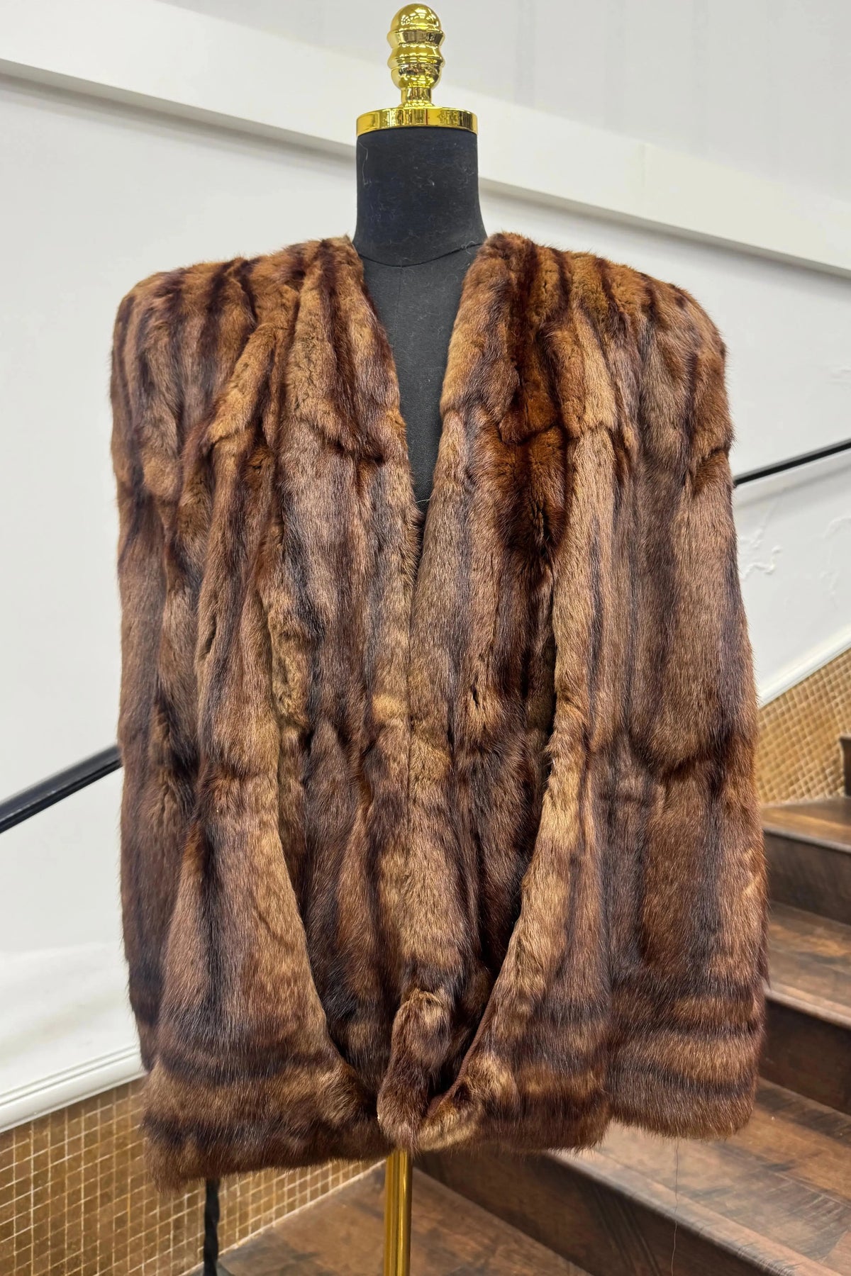 Vintage Russian Squirrel Cape