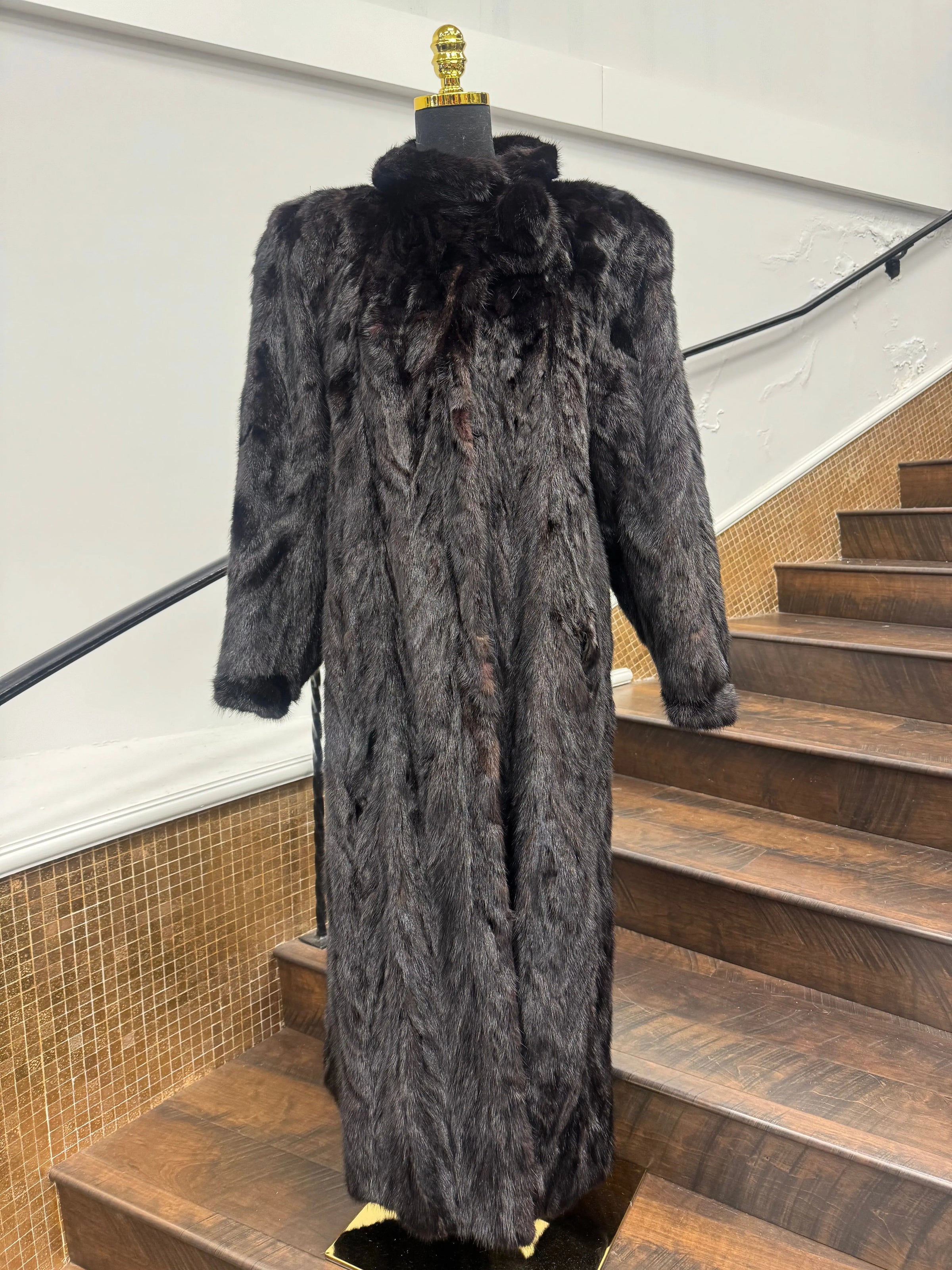 Vintage Sectioned Ranch Mink Coat