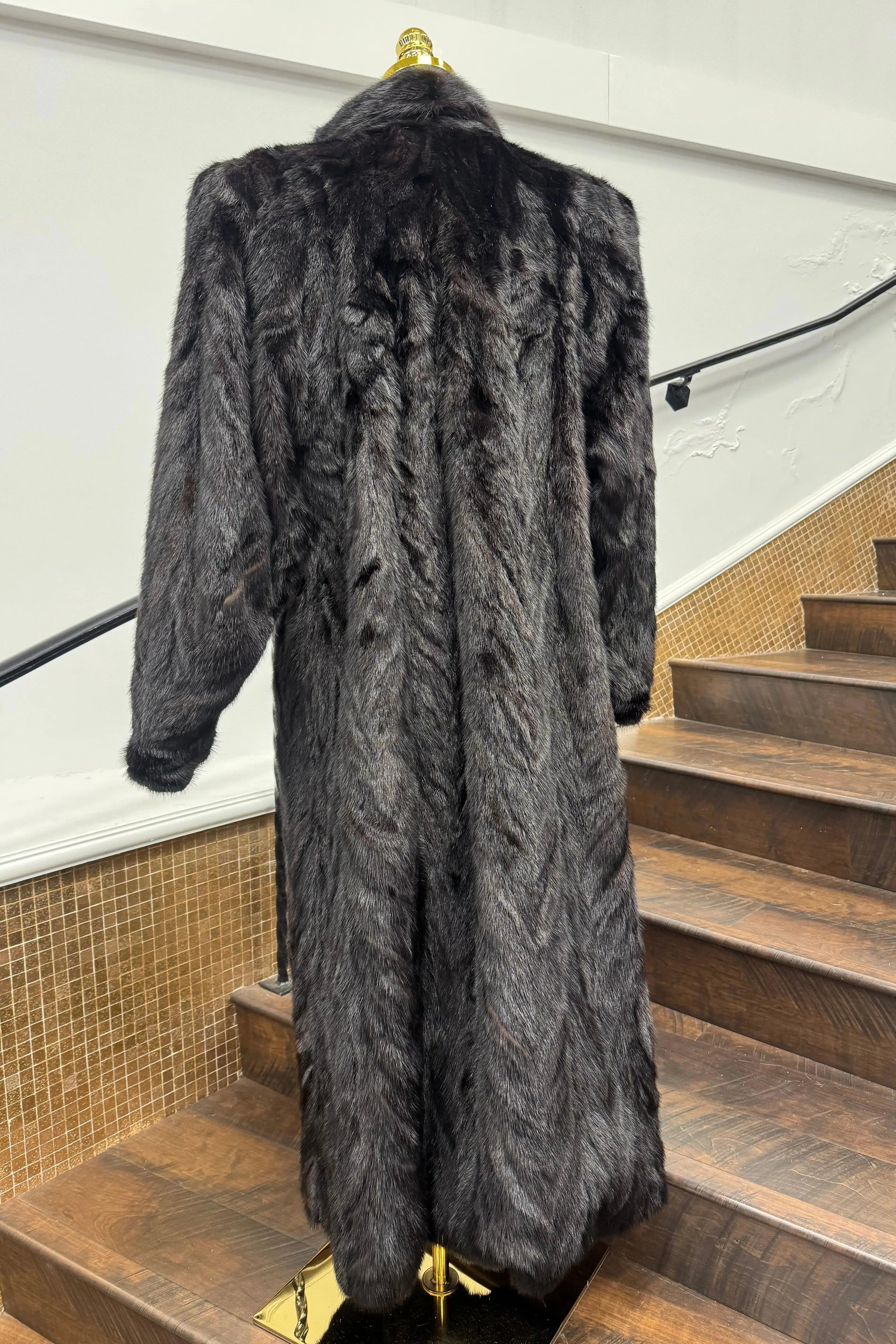 Vintage Sectioned Ranch Mink Coat