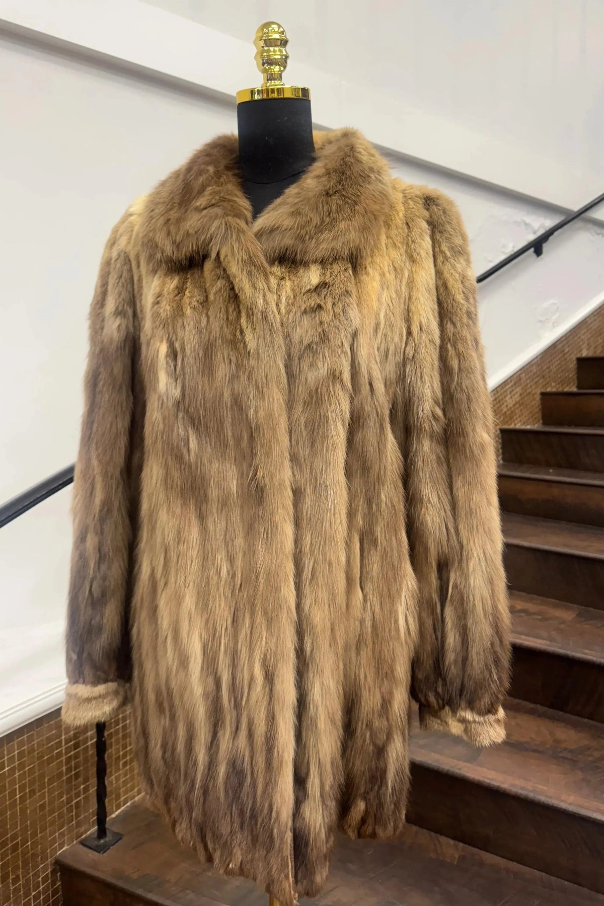 Vintage Sectioned Sable Jacket