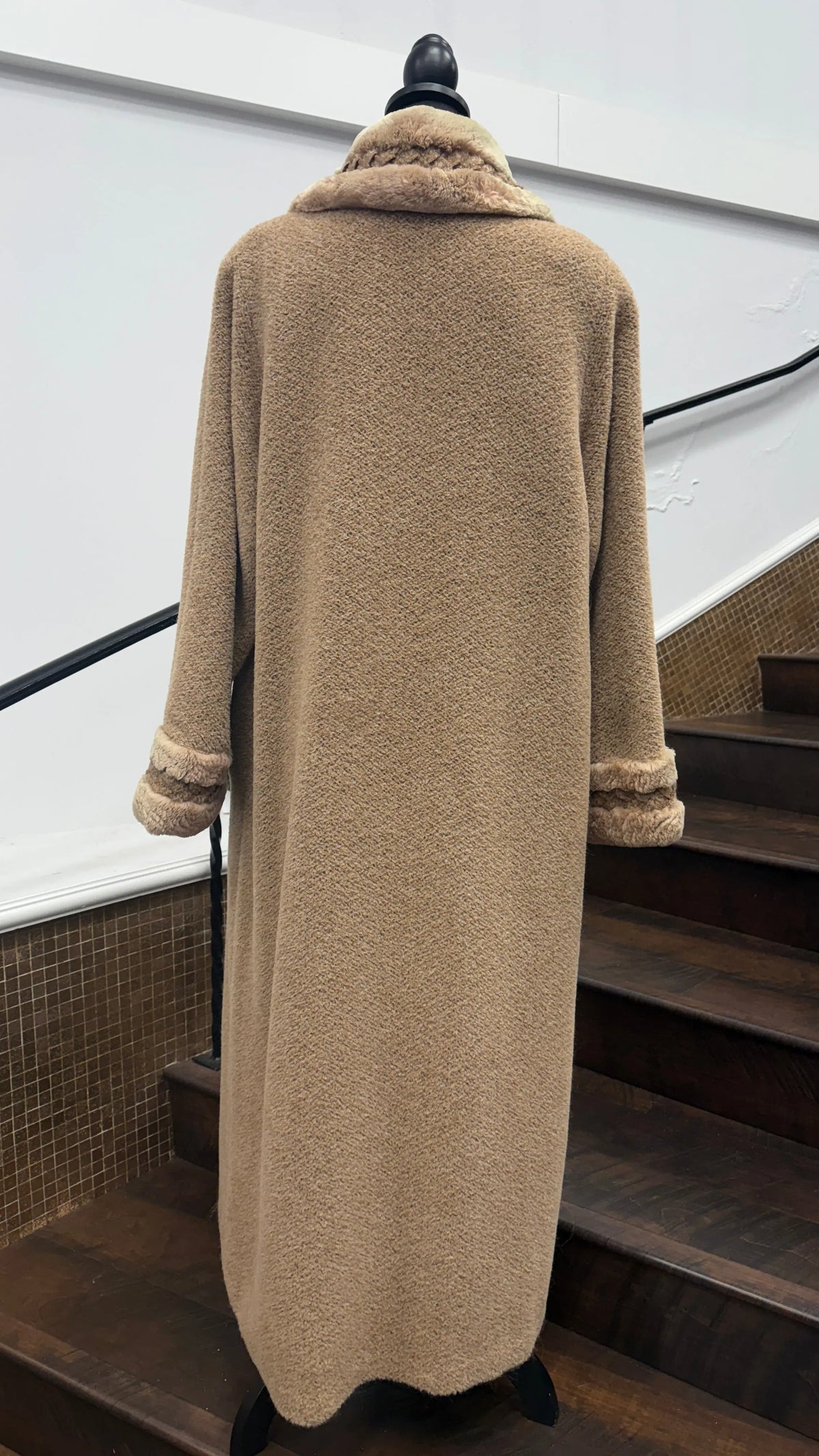Vintage Sheared Alpaca Rose Coat