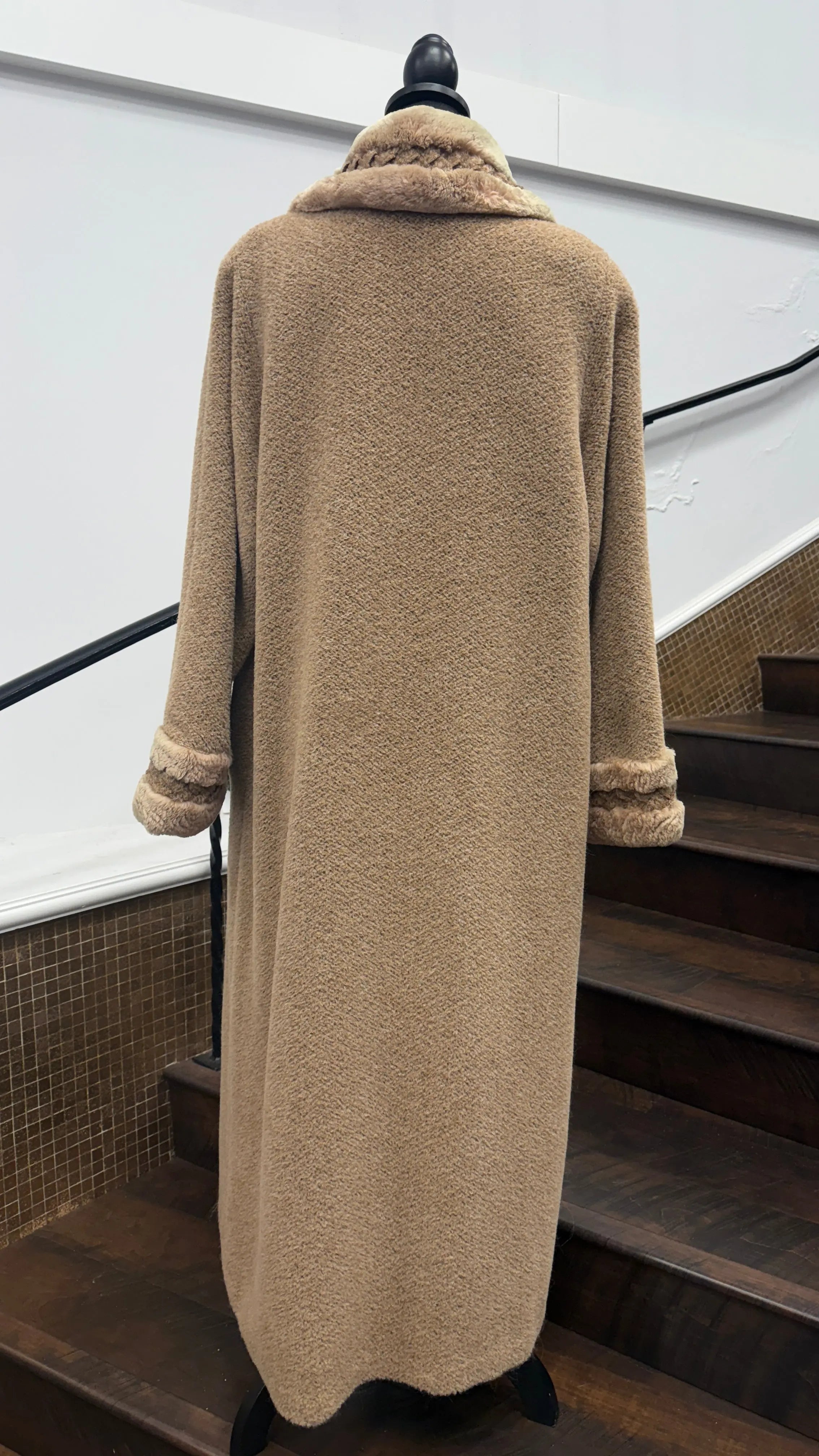 Vintage Sheared Alpaca Rose Coat