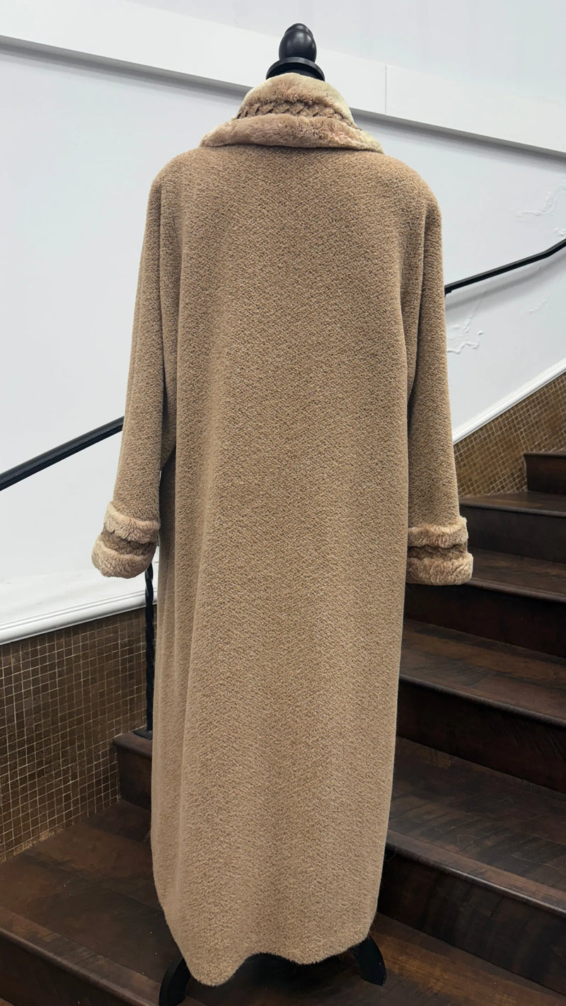 Vintage Sheared Alpaca Rose Coat