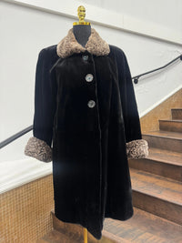 Vintage Sheared Mink with Rosette Collar and Cuffs Stroller