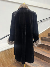 Vintage Sheared Mink with Rosette Collar and Cuffs Stroller