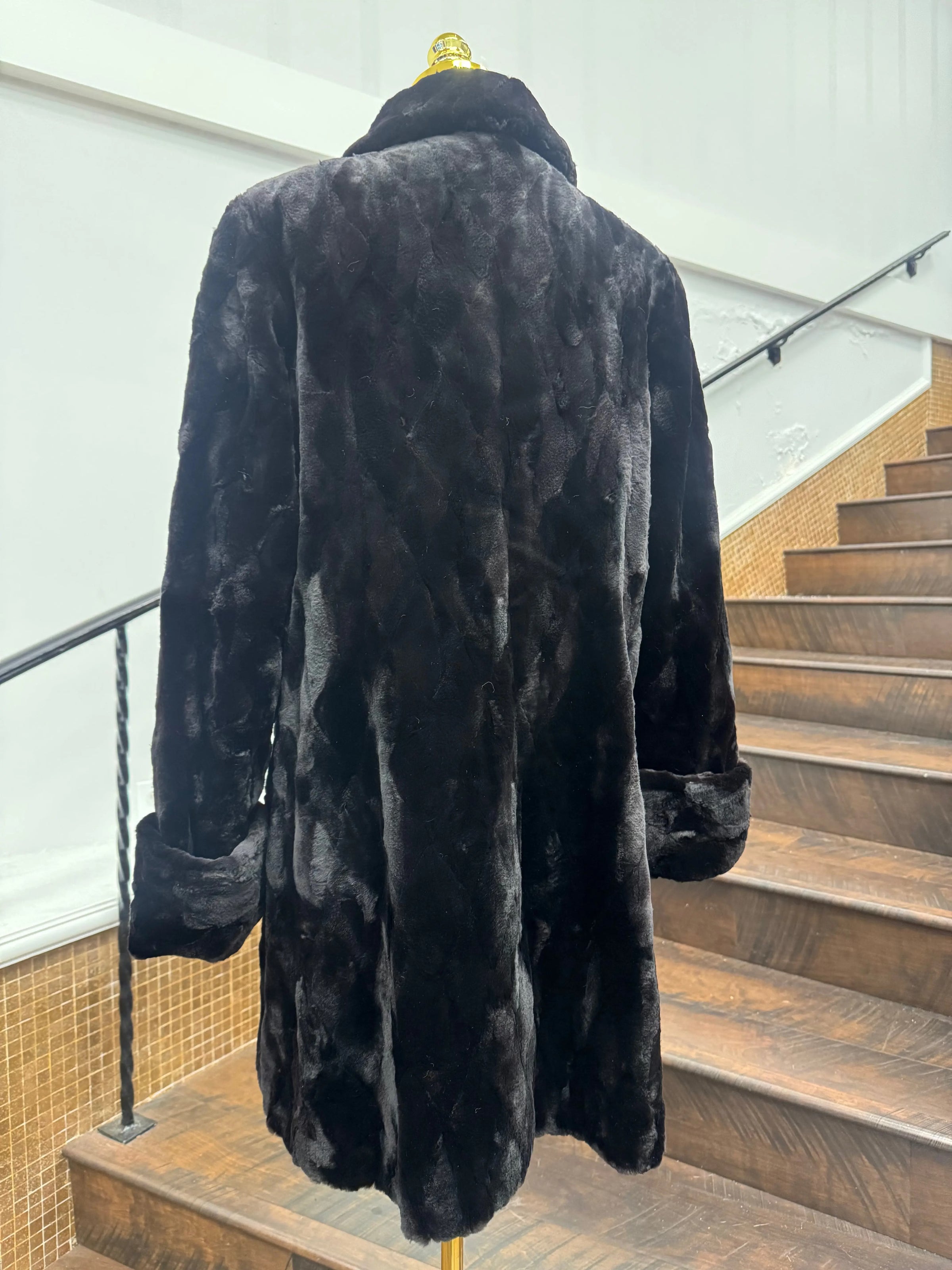 Vintage Sheared Section Mink Reversible Stroller