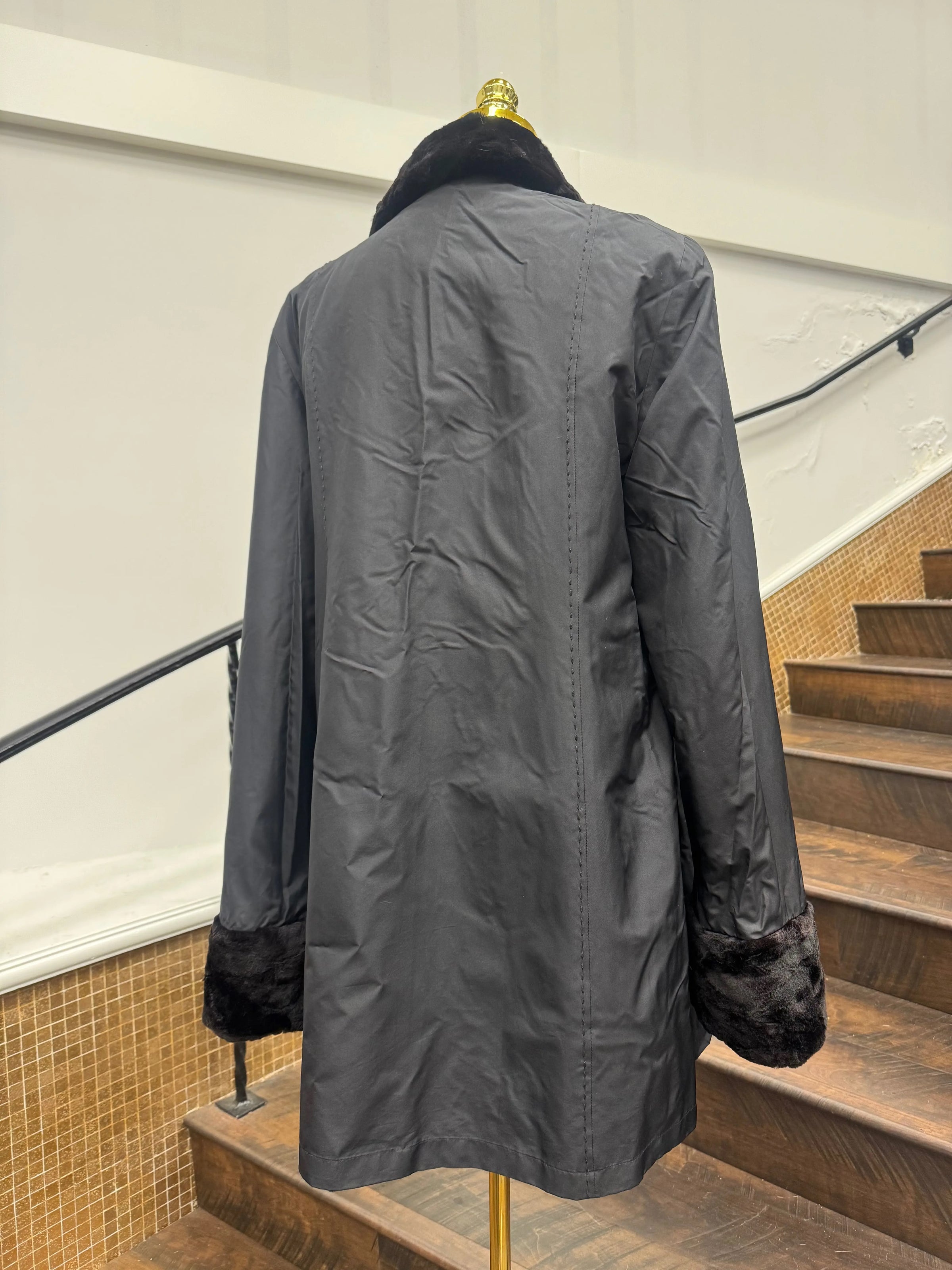 Vintage Sheared Section Mink Reversible Stroller