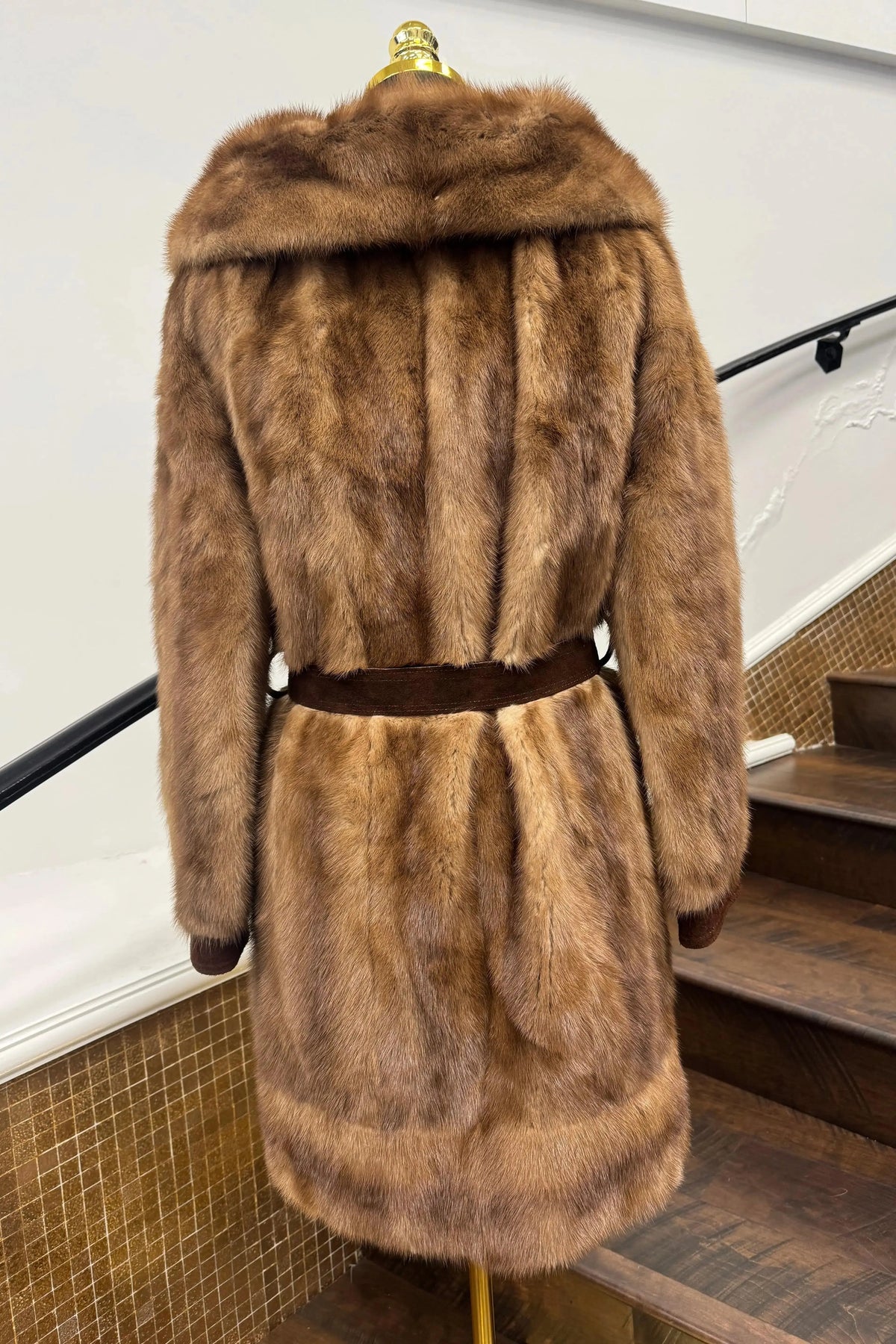 Vintage Suede & Pastel Mink Stroller