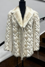 Vintage Tourmaline Mink & Leather Jacket