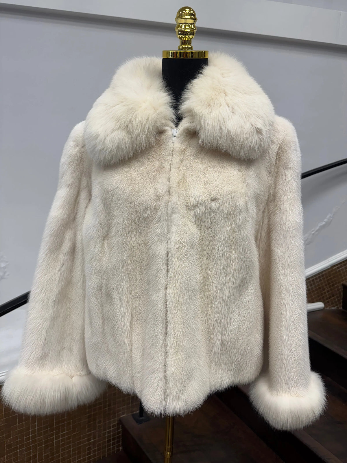Vintage White Mink Jacket