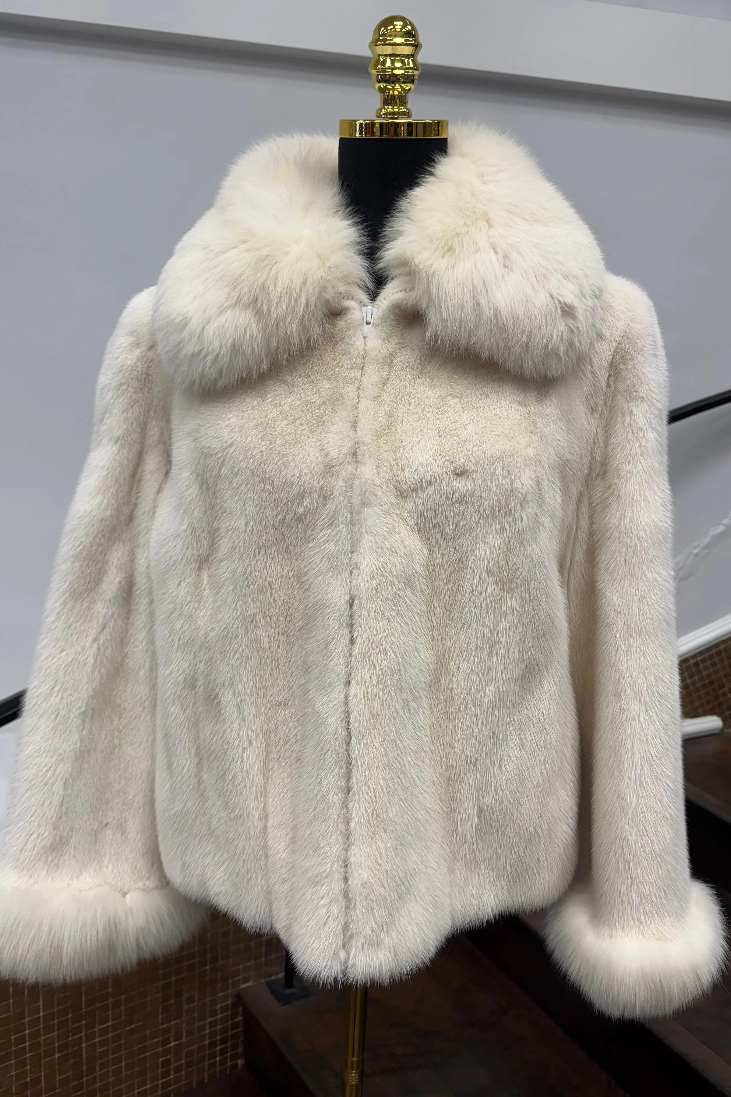 Vintage White Mink Jacket