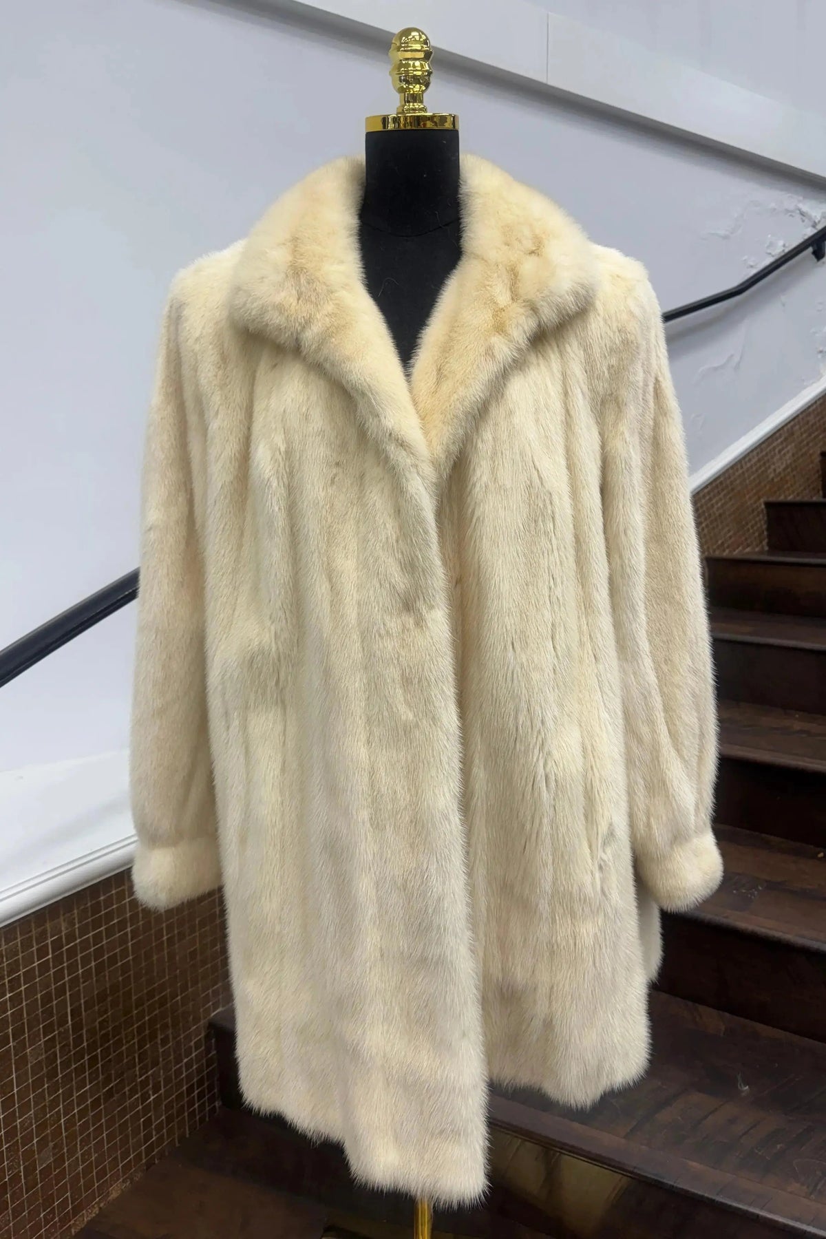Vintage White Mink Stroller