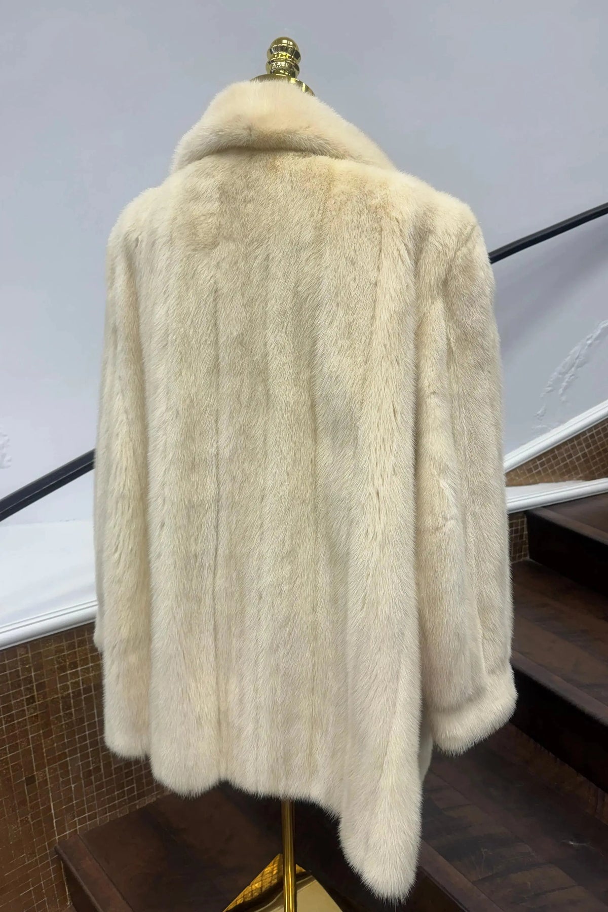 Vintage White Mink Stroller