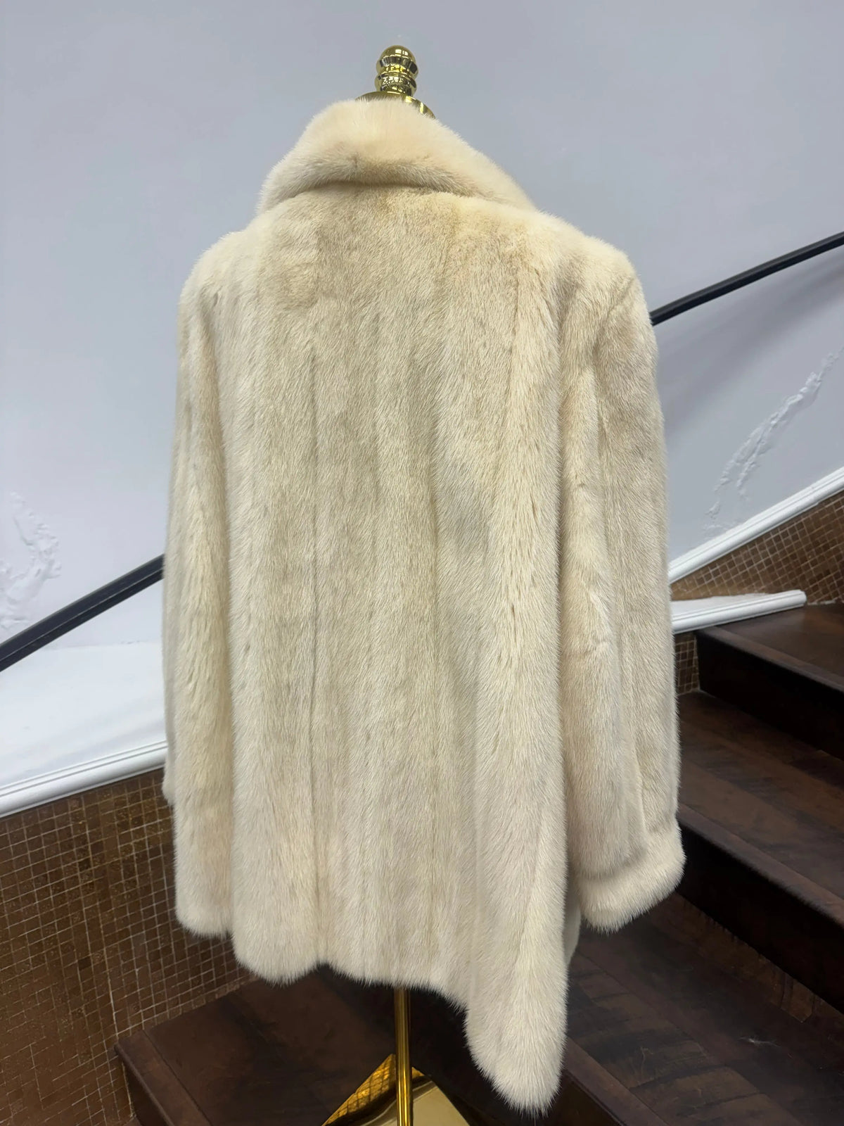 Vintage White Mink Stroller