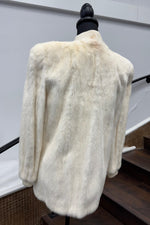 Vintage White Mink Sweater Jacket