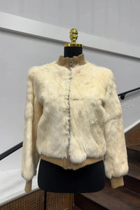 Vintage White Rabbit Sweather Jacket
