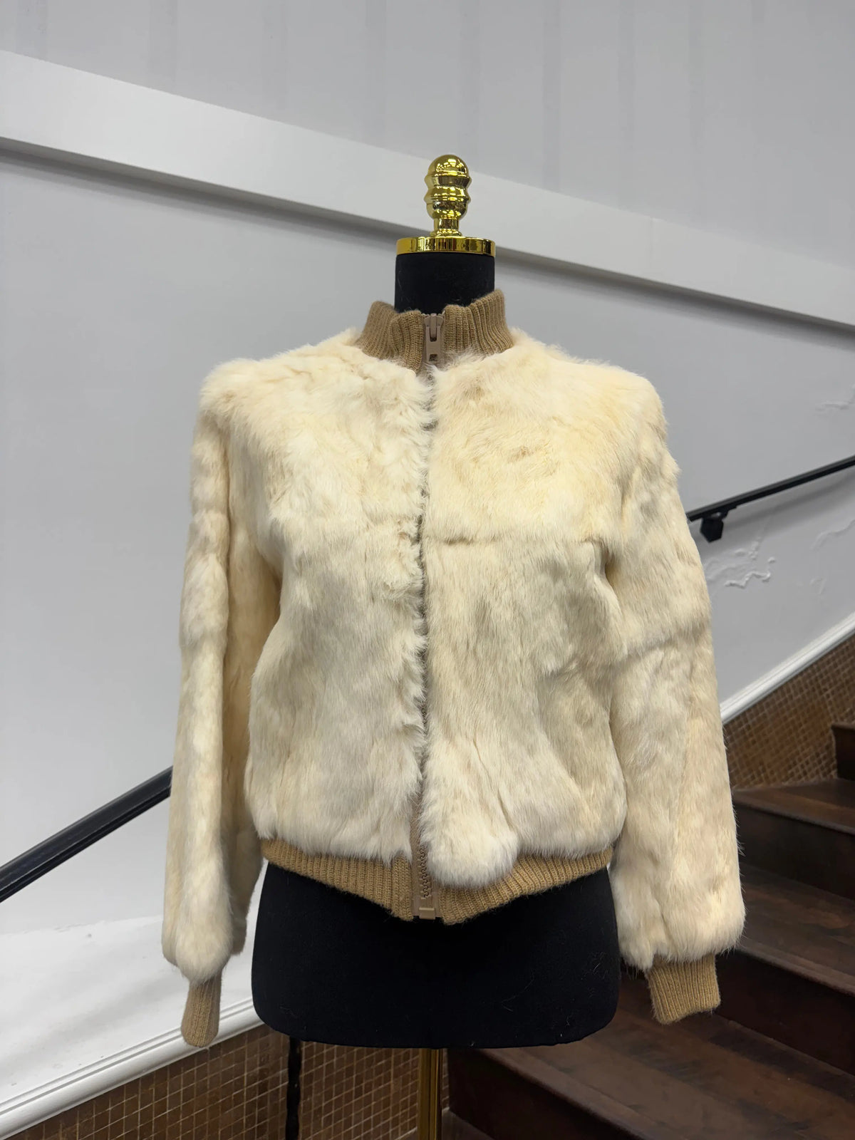 Vintage White Rabbit Sweather Jacket