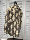 Vintage White & Grey Rabbit Jacket