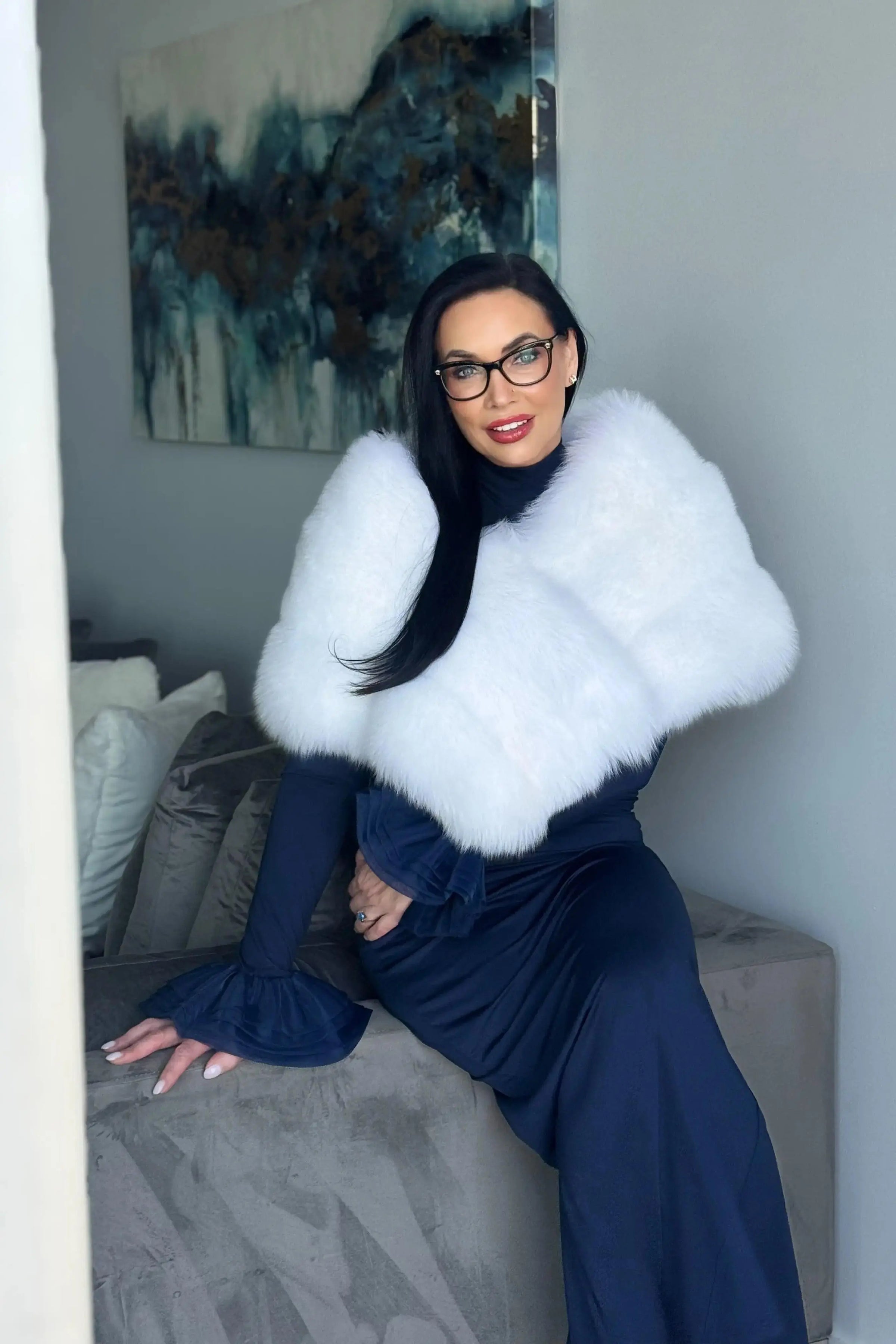White Fox Cape