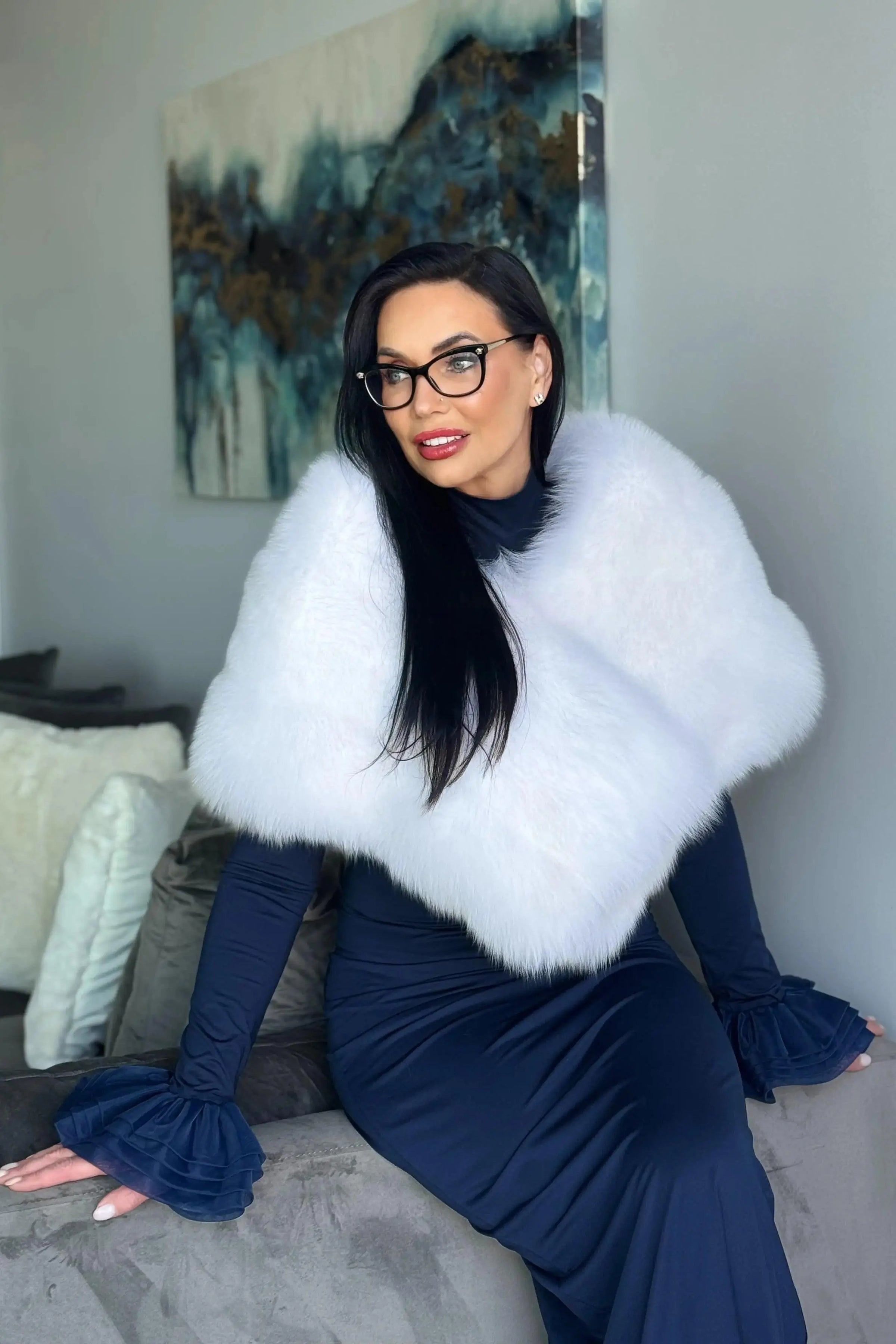 White Fox Cape