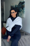 White Mink Fancy Stole