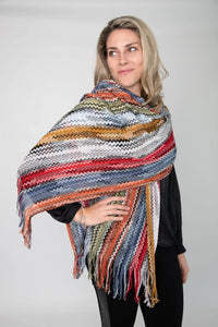 Missoni Multi Color Zig Zag Scarf