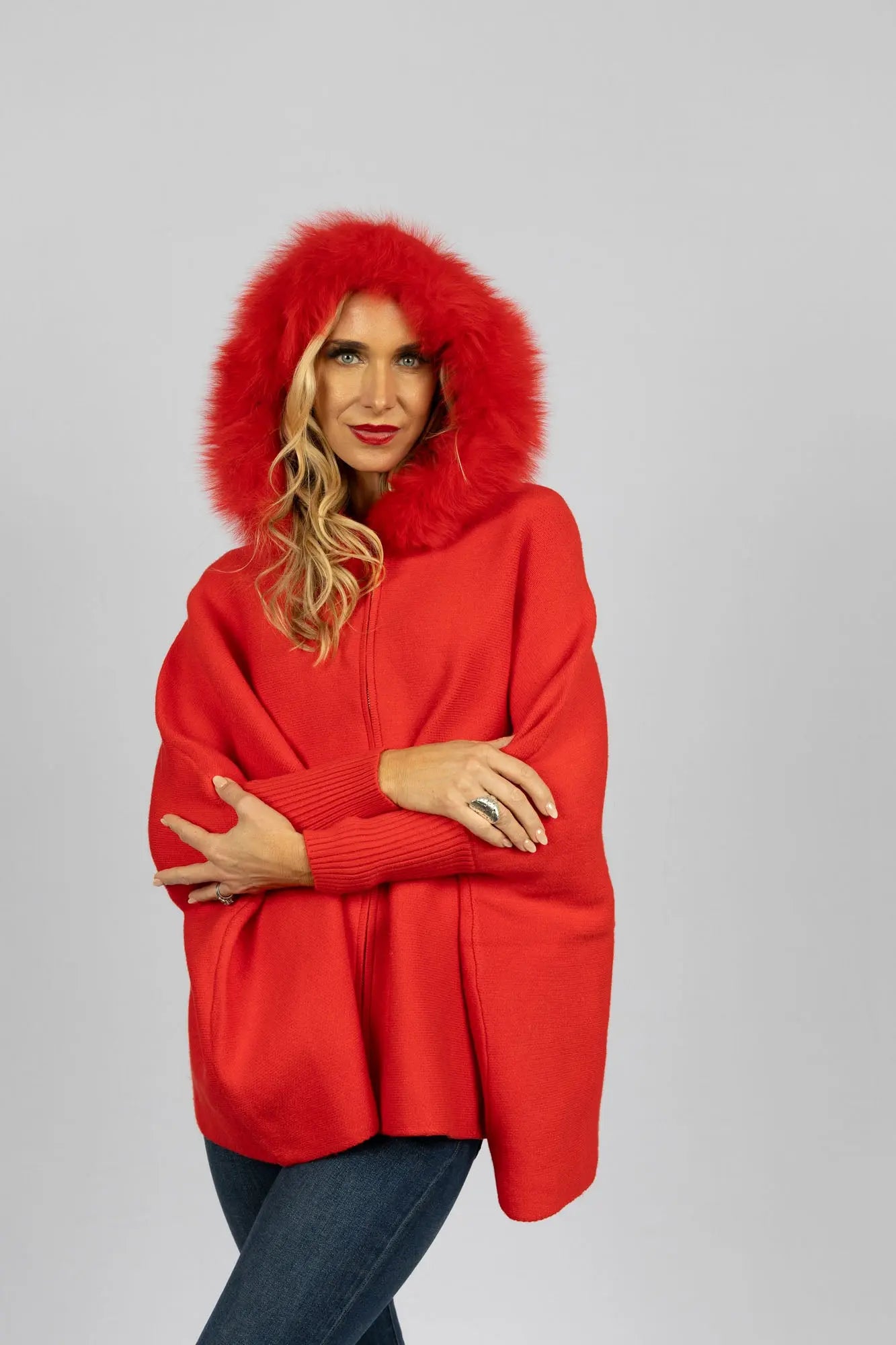 Fox hoodie with fur online