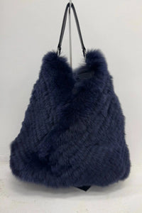 Fox Fur Bucket Bag